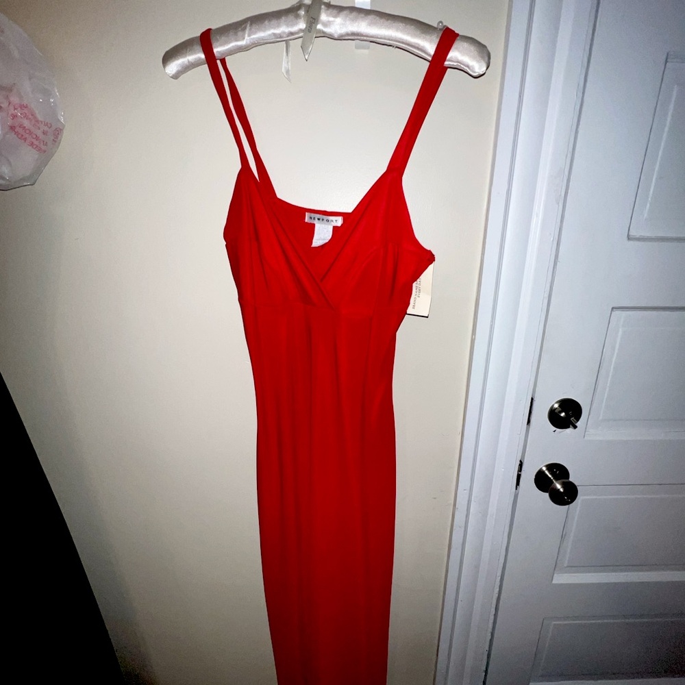 Ankle length Red Dress